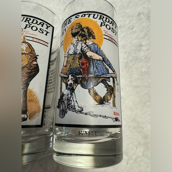 1987 VTG Saturday Evening Post Arby's Summer Scenes Collection Drinking Glasses - Picture 3 of 12